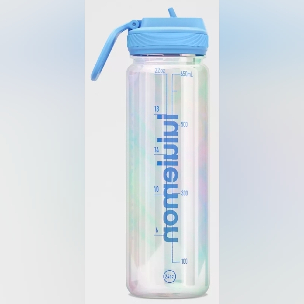 Lululemon Back To Life Clear Bottle 24oz Iridescent/Sinatra Blue. New - Picture 2 of 3